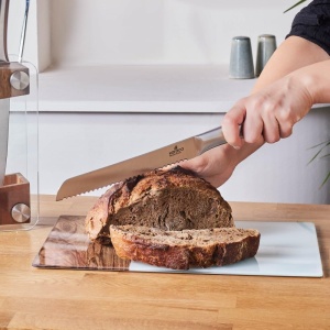 Set de cutite Karaca Venus 6 piese cu suport din sticla lame inoxidabile - Img 6