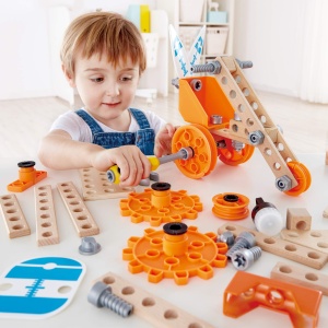 Set de experimente Hape Junior Inventor Deluxe STEM pentru copii 4 ani - Img 3