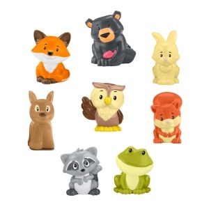 Set de figurine pentru copii Fisher-Price Waldfreunde cu 8 animale si tragecasa in forma de copac - Img 4
