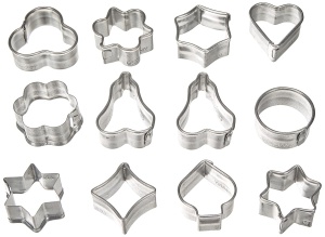 Set de forme de taiat pentru patiserie Zenker 7733, 12 piese, diverse forme