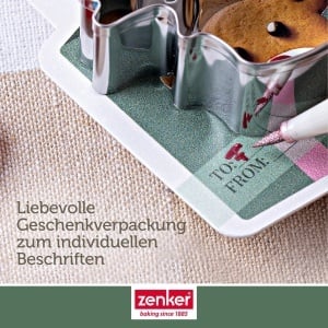 Set de forme pentru fursecuri Zenker din inox, 3 piese, cu ambalaj cadou - Img 7