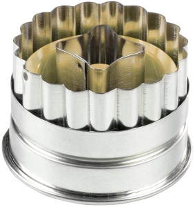 Set de forme pentru fursecuri Zenker Linzer, 4 piese, inox si plastic - Img 4