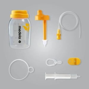Set de hranire la san Medela, 150 ml, cu sistem de prindere si tub flexibil - Img 4