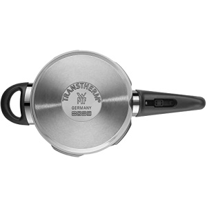 Set de inductie pentru oala sub presiune WMF Perfect One Pot 2 bucati, oala sub presiune 4.5l + 3l, semnal mare de gatit, 2 setari de caldura, maner capac detasabil, potrivit pentru toate tipurile de aragaz, otel inoxidabil - Img 13
