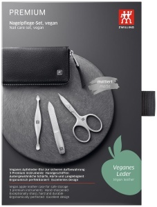 Set de ingrijire a unghiilor ZWILLING 3 piese in etui vegan din piele de mar - Img 6