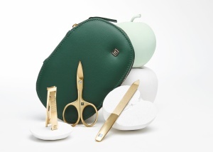 Set de ingrijire a unghiilor ZWILLING 6 piese, etui din piele de mar verde, premium - Img 3