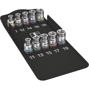 Set de insertii pentru cheie cu prindere Wera 8790 HMC HF, 10 piese, cutie textila compacta