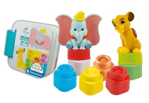 Set de Joaca Clementoni Soft Clemmy Disney Classic - 2 Figurine Simba si Dumbo, 6 Blocuri Moi