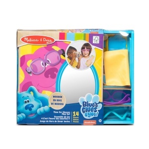 Set de joaca din lemn Melissa Doug Blues Clues pentru copii 3 ani, accesorii oftalmologice - Img 3