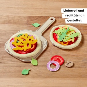Set de joaca HABA Pizza 2 Pizzabaze, 12 ingrediente, accesorii pentru copii de la 3 ani - Img 2