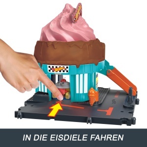Set de joaca Hot Wheels City Downtown Eiskrem-Strudel cu 1 masinuta 164 - Img 3