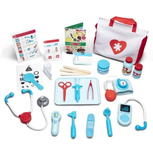 Set de joaca medic - Melissa Doug, 25 piese, pentru copii de la 3 ani