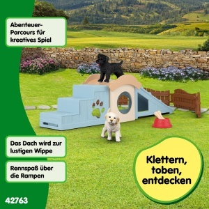 Set de Joaca pentru Copii SCHLEICH Farm World, 12 Piese, cu 2 Catelusi si Accesorii - Img 4