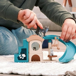 Set de Joaca pentru Pisici Schleich Farm World 42764, 12 Piese, Activitati Diverse - Img 2