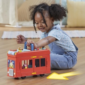 Set de Joaca Peppa Pig Autobuz de Petrecere 2-in-1, 3 Figurine, 13 Accesorii - Img 5