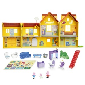 Set de joaca Peppa Pig - Casa mare de 80 cm cu 3 figurine si 11 accesorii