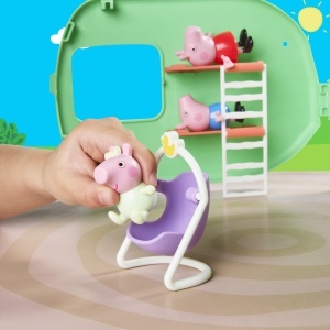 Set de Joaca Peppa Pig cu Rulota Wutz-Geschwister, 3 Figurine si Accesorii - Img 7