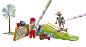 Set de Joaca PLAYMOBIL Color 71515 Skatepark cu 44 de Piese, Stifte Abasabile, 2 Figurine - Img 6