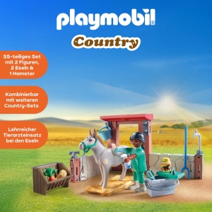 Set de Joaca PLAYMOBIL - Veterinar pentru Esei, pentru Copii de la 4 Ani, 71471 - Img 3