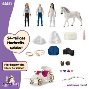 Set de Joaca Schleich - Caleasca de Nunta cu 106 Piese, pentru Copii de la 5 Ani - Img 5