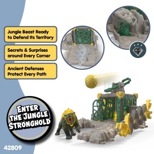 Set de Joaca Schleich ELDRADOR Jungle Stronghold 42809, 51 Piese, pentru Copii de la 6 Ani - Img 2