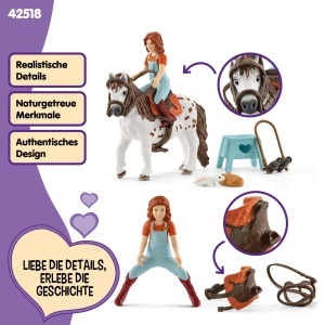 Set de Joaca Schleich Horse Club Mia Spotty, 9 Piese, pentru Copii de la 5 Ani - Img 3