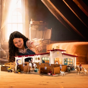 Set de Joaca Schleich Horse Club - Reithalle Peppertree 42639, 179 Piese, pentru Copii de la 5 Ani - Img 8