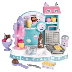 Set de joaca Smoby Gabbys Dollhouse, Eisdiele, cu accesorii, pentru copii 3 ani