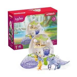 Set de Joaca Veterinar cu Flori Magice Schleich BAYALA - 24 Piese, Inclusiv Figurina Pegasus