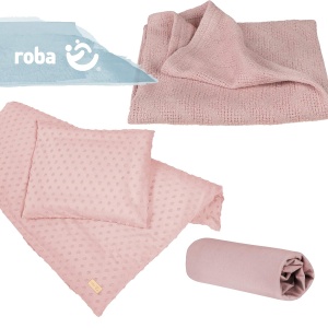 Set de Lenjerie pentru Bebei Roba Organic Lil Planet - 100 Bumbac Bio, RosaMauve - Img 8