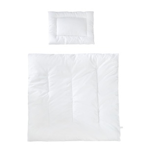 Set de lenjerie pentru copii Kindersteppbett - 80 x 80 cm, 40 x 35 cm, Alb