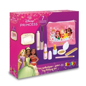 Set de Machiaj Disney Princess Smoby cu 6 Accesorii, Etui pentru Copii de 3 Ani - Img 2