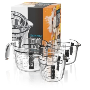 Set de masurare Arendo din sticla borosilicata - 250ml, 500ml, 1000ml - Img 7