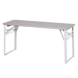 Set de mobilier pentru copii Roba - 2 banci 1 masa, gri, din lemn masiv - Img 4