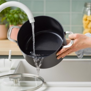 Set de Oale KitchenAid 4 piese, 20 cm si 24 cm, Negru, Ceramica Antiaderenta - Img 2