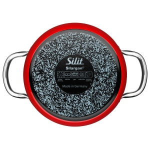 Set de oale Silit Passion Red 4 piese material Silargan compatibil cu inductia culoare rosie - Img 7