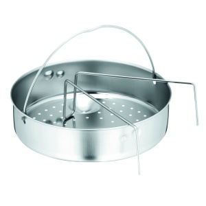 Set de oale sub presiune WMF Perfect Premium One Pot inductie 3 piese oala sub presiune 45l 3l cu set de insertii cratita mare otel inoxidabil Cromarg - Img 3