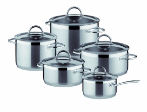 Set de Oale Tescoma Vision, inox, 10 piese, diverse capacitati