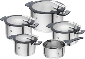 Set de oale ZWILLING Simplify 5 piese, inox, 16-24 cm, argintiu