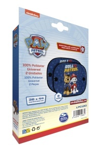 Set de parasolare auto Paw Patrol cu Chase si Marshall, 2 bucati, microperforate, albastre - Img 3