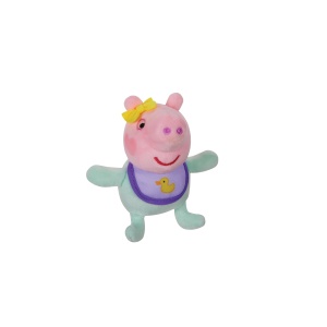 Set de Plush Peppa Pig 3 piese Peppa, Schorsch si Baby Evie super moale, pentru copii - Img 4