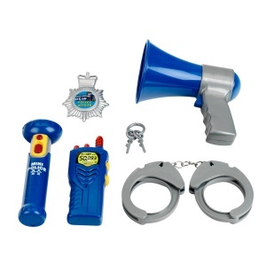 Set de Politie Theo Klein cu Lanterna, Walkie-Talkie, Megafon si Mansete pentru Copii - Img 2