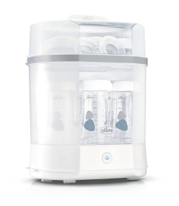 Set de pornire Chicco, sterilizator electric, incalzitor de sticle si set de biberoane, 3 sticle Natural Feeling cu silicon moale, 37,7 x 29,8 x 29 cm; 40 grame - Img 2