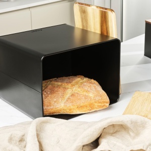Set de recipiente Salter Toronto, 4 piese, negru mat, cu capac din acacia - Img 5