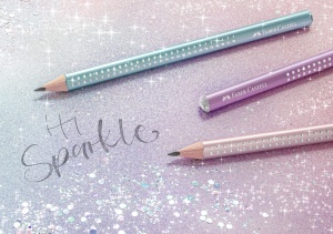 Set de scriere Faber-Castell Sparkle Ocean Metallic, 4 piese, ergonomice - Img 3