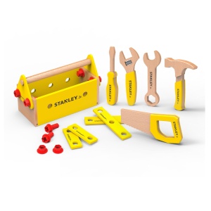 Set de scule pentru copii Stanley Jr SWRP004-SY cutie de lemn si unelte manuale