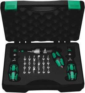 Set de surubelnite cu torsiune Wera 74404142, 27 piese, cu cutie de plastic