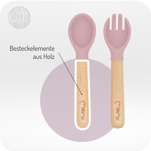 Set de Tacamuri si Farfurii pentru Copii MoMi AMI, 6 Piese, Silikon, 360 ml - Img 4