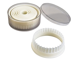 Set de taiat aluat IBILI 784200, 9 forme, transparent, Polyglas - Img 2