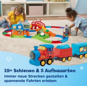 Set de tren VTech Tut Tut Baby Flitzer - Bunter Bahnhof cu 19 sine - Img 4